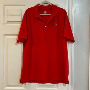 Lacoste Sport Men's Red Polo Shirt Size 7